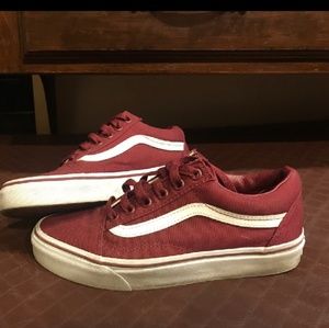 Maroon vans