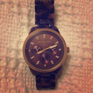 Michael kors tortoise watch