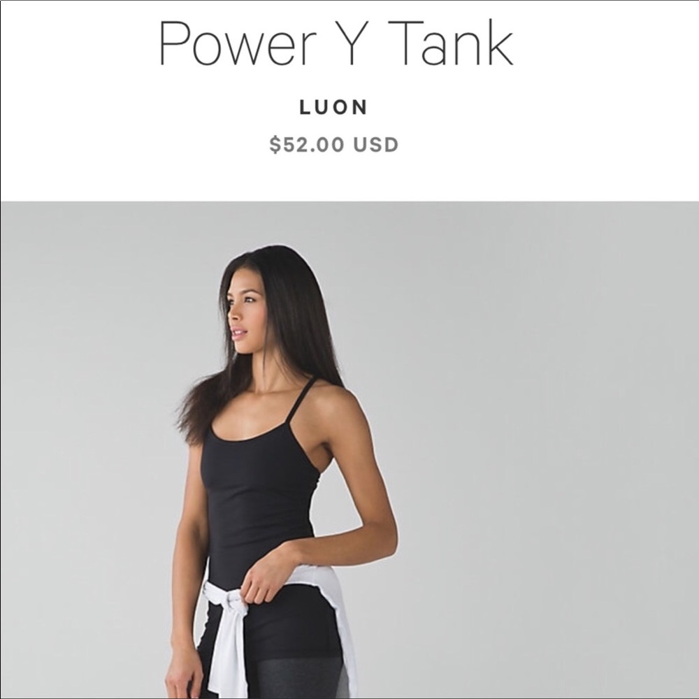 Lululemon Power Y Tank