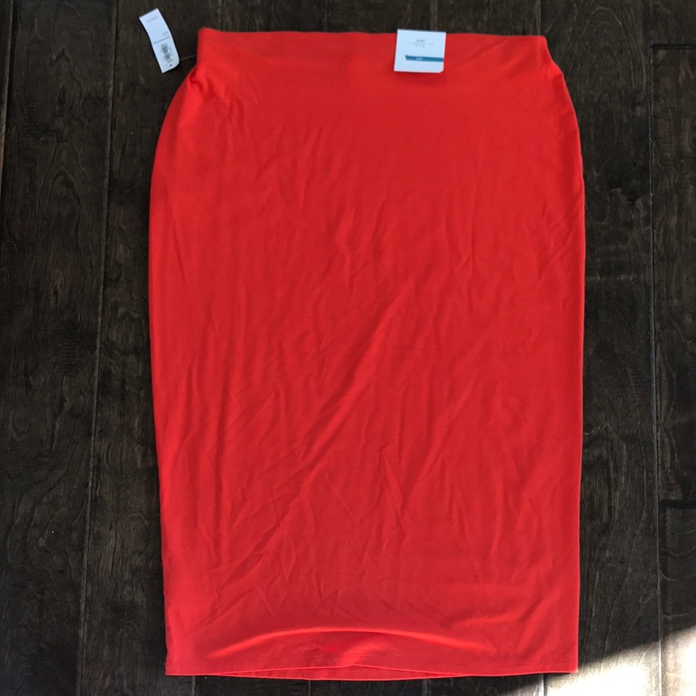 Orange-Red Pencil Skirt size large