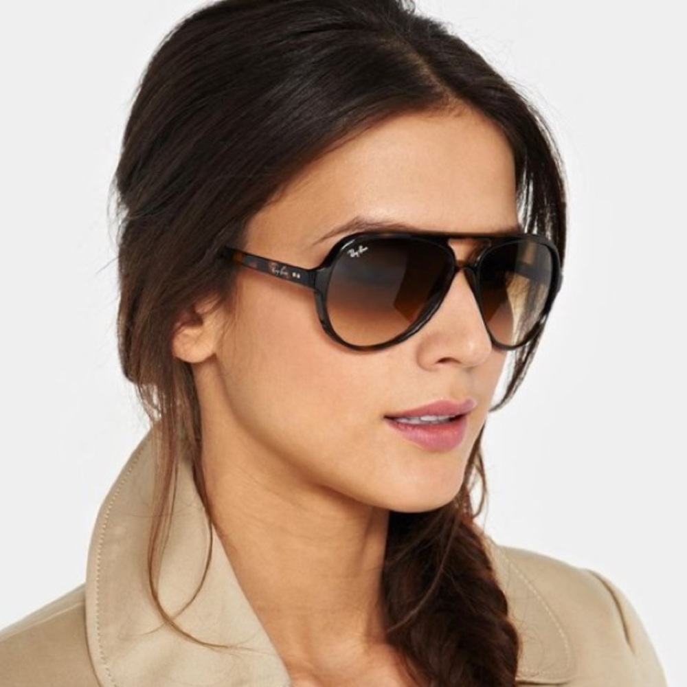 Ray Ban Sunglasses 💥 Cat 5000 Aviators - Black