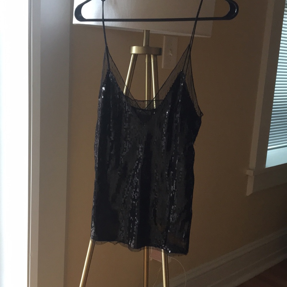 Free People black sequin party top