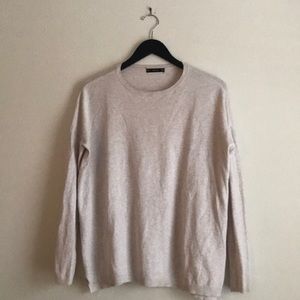 Zara lightweight Knit Oatmeat Sweater