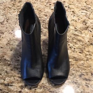 Hardly worn pep toe booties