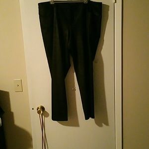 Faux leather skinny pants