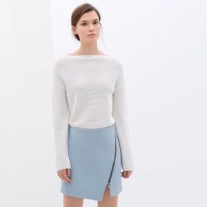Zara Faux Leather Mini Skirt