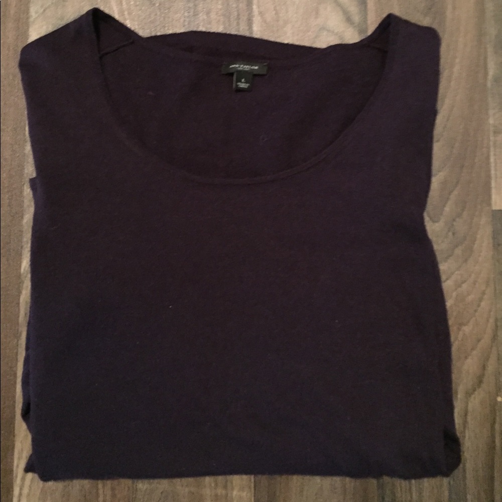 Ann Taylor Purple Long Sleeve Light Sweater / Top