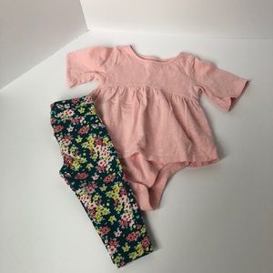 Girls 12-18 month outfit Old Navy OshKosh pink