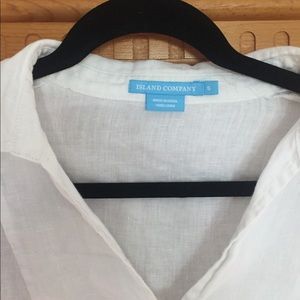 Island Company Chic White Linen Tunic 🌴