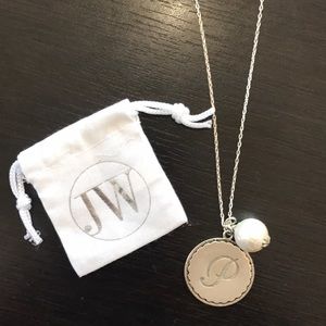 John Wind initial "P" necklace