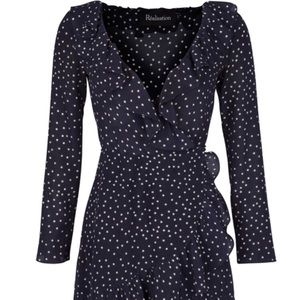 NWOT Realization Par The Alexandra dress. Navy