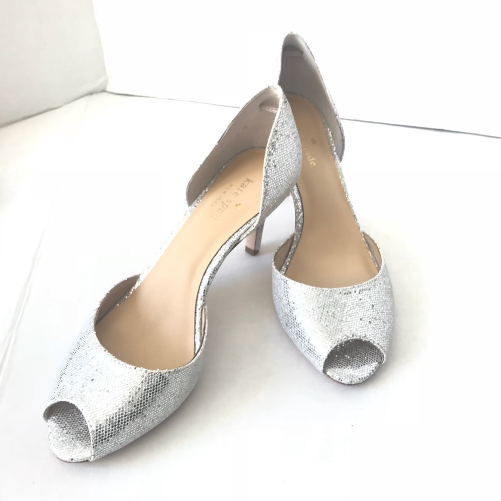 Kate Spade Elsie Silver Pumps