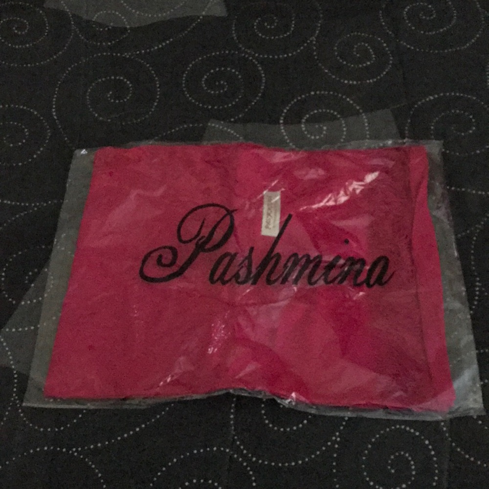 Pink Pashmina New In Plastic