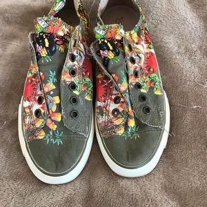 Ed Hardy slip on sneakers