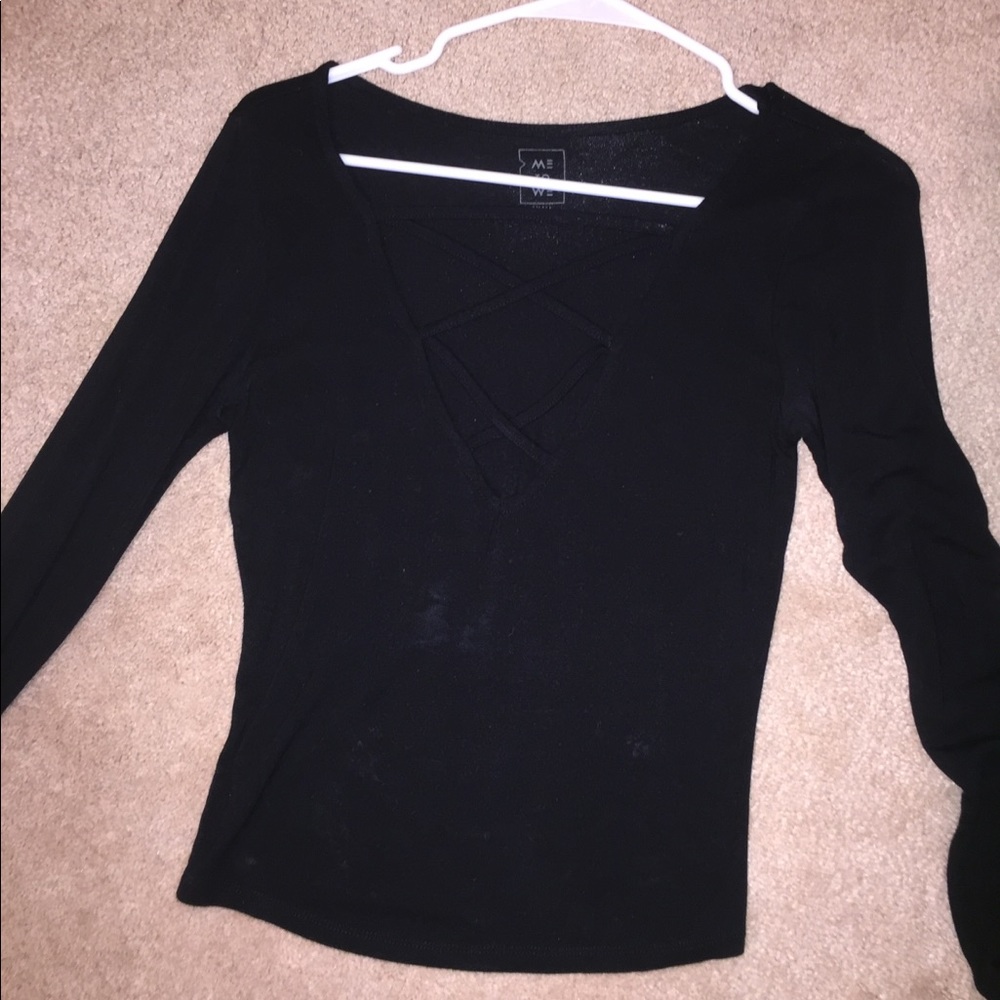 Criss cross night out top