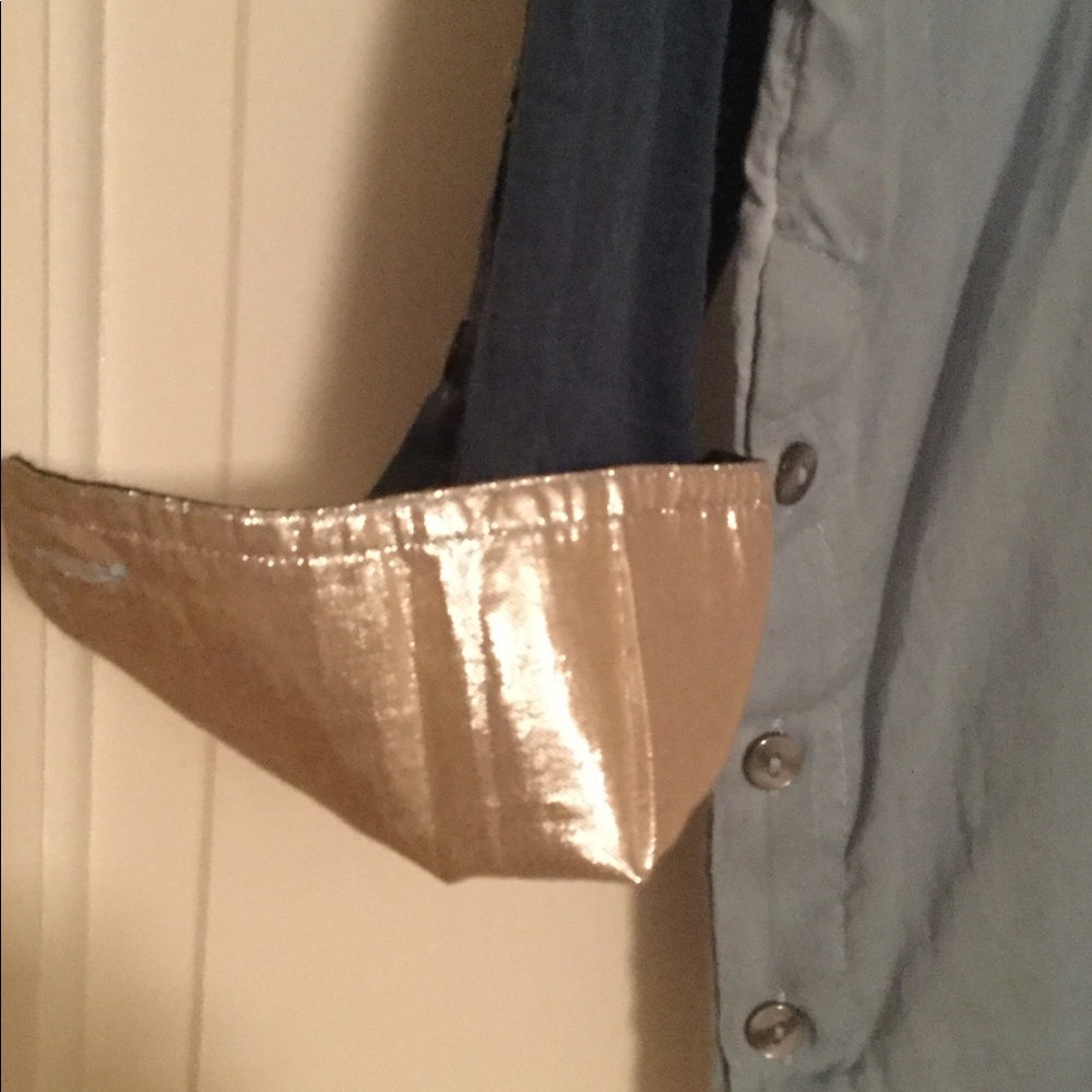 Free People unique blue combo blouse, XS SALE!!! - Picture 6 of 8