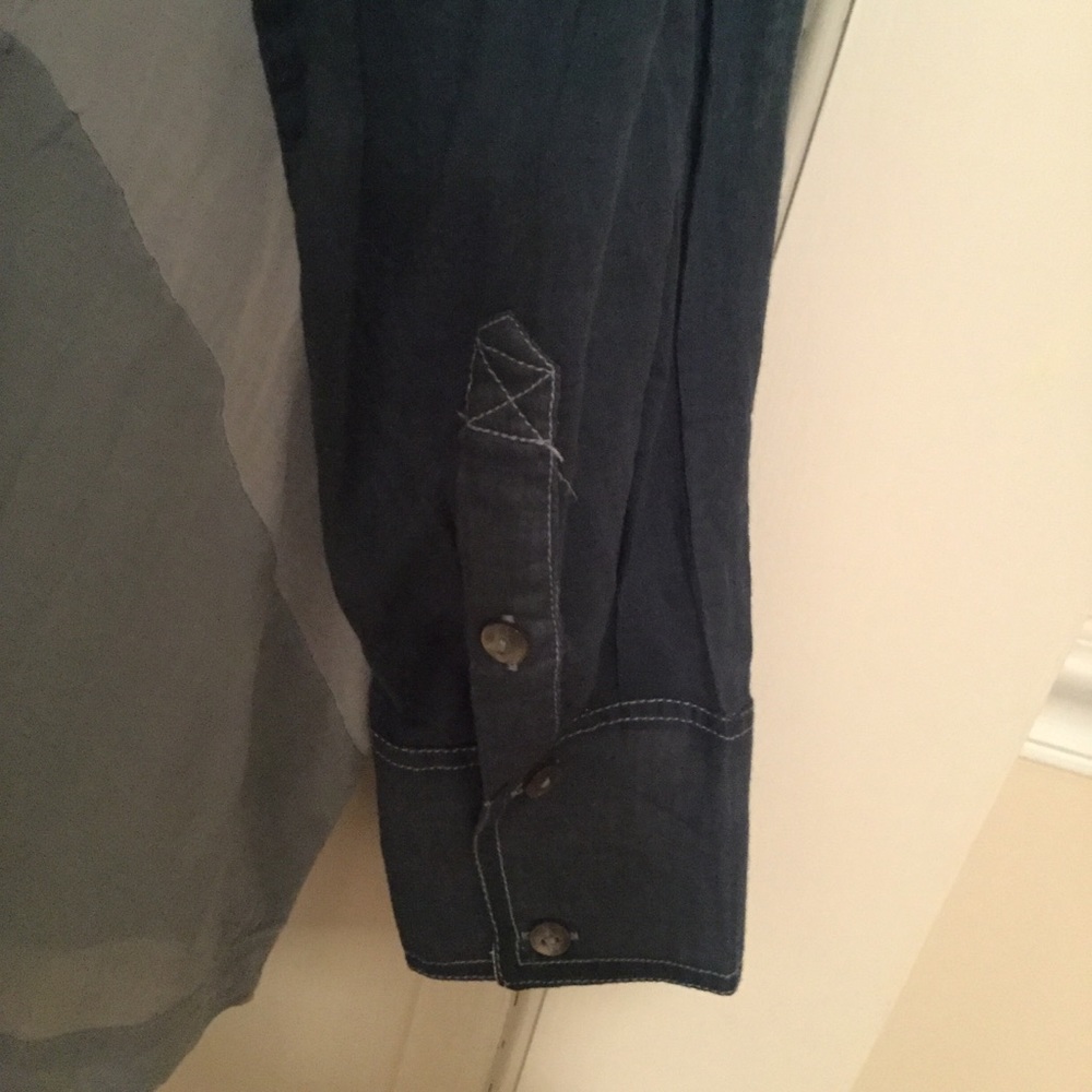 Free People unique blue combo blouse, XS SALE!!! - Picture 7 of 8