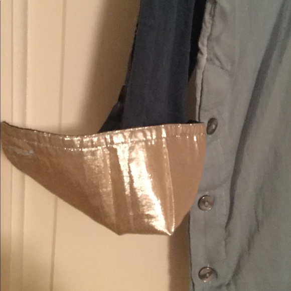 Free People unique blue combo blouse, XS SALE!!! - Picture 6 of 8