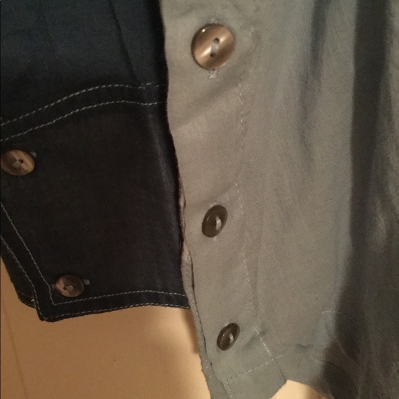 Free People unique blue combo blouse, XS SALE!!! - Picture 8 of 8