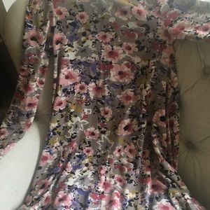 Floral long sleeved dress