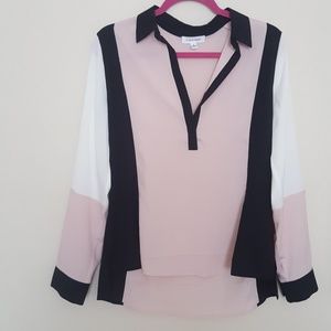 Calvin Klein color block top