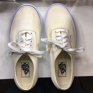 WOMENS VANS EGGSHELL WHITE/YELLOW