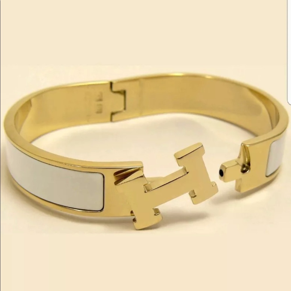 NEW H Style Clic bracelet White/Gold