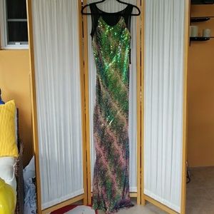 Stunning sequin dress gown