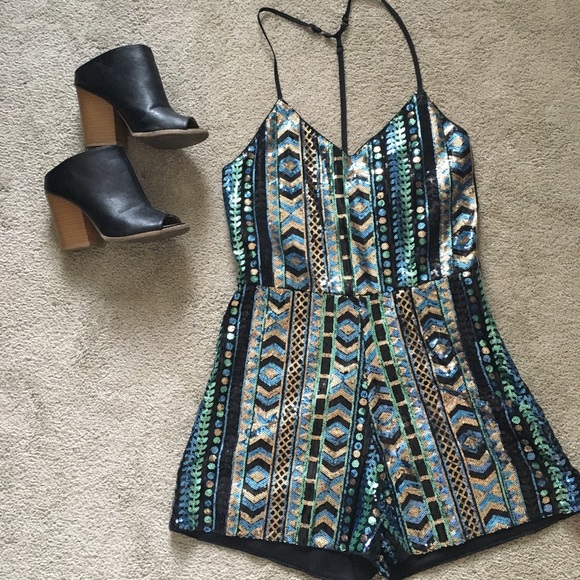 Fab’rik Pants - Sequin Romper