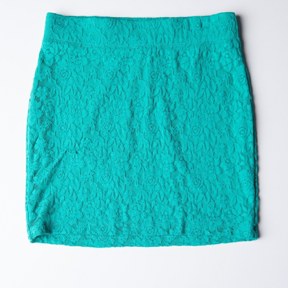 Nollie Teal Floral Skirt