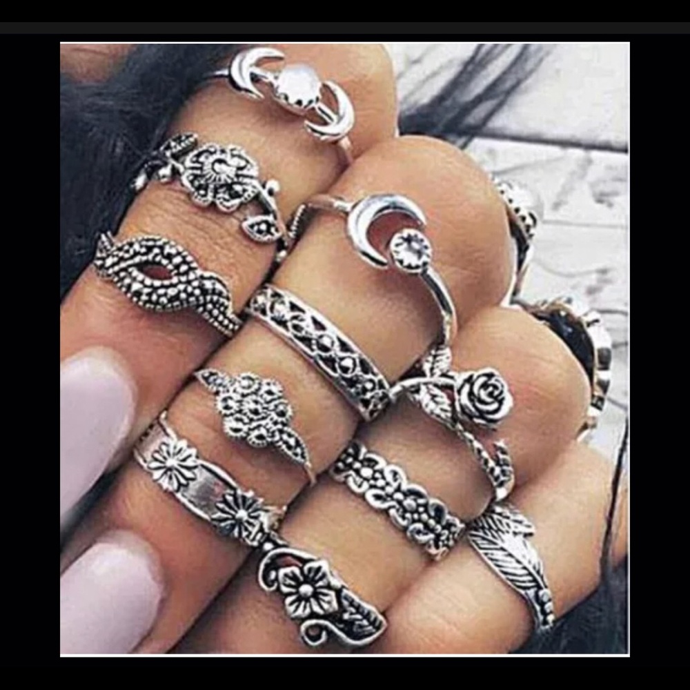 💥NEW💥 Bohemian Vintage ring set