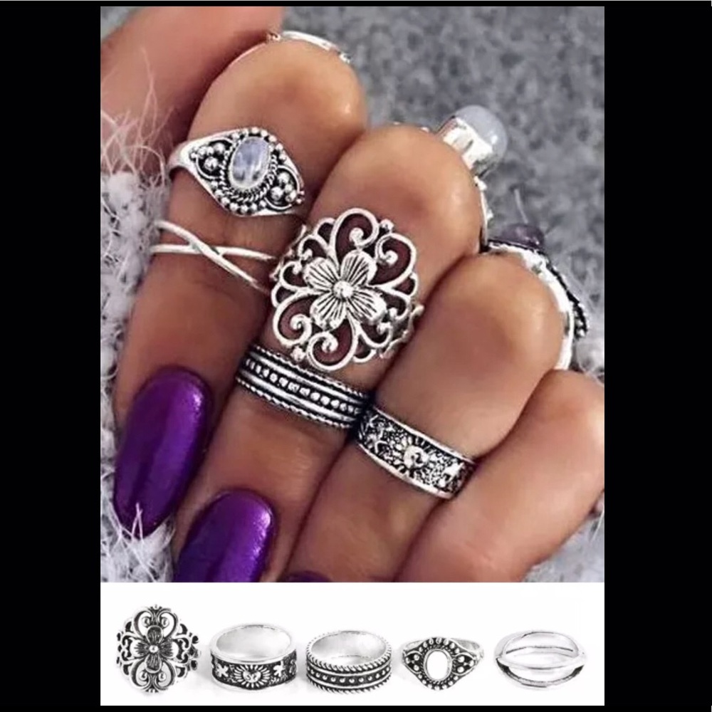 💥SALE💥 Bohemian vintage ring set