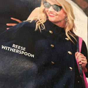 Stylish Navy Double Breasted Cape, S