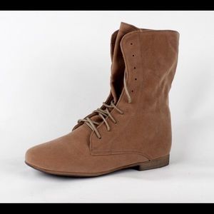 Brown Suede Lace Up Boots! NWOB