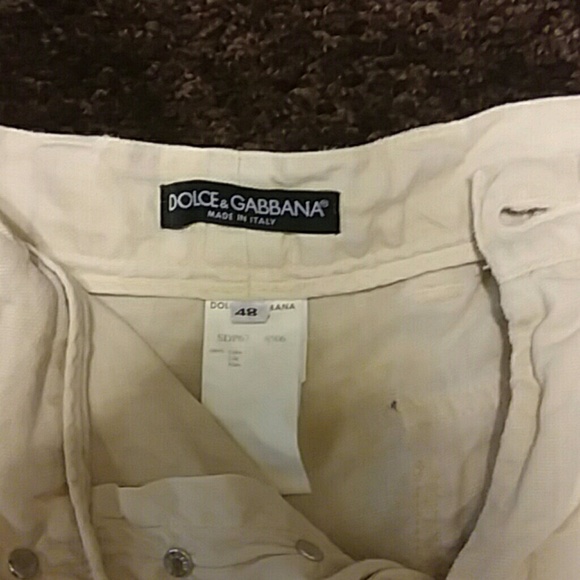 Cream color linin pants - Picture 2 of 4