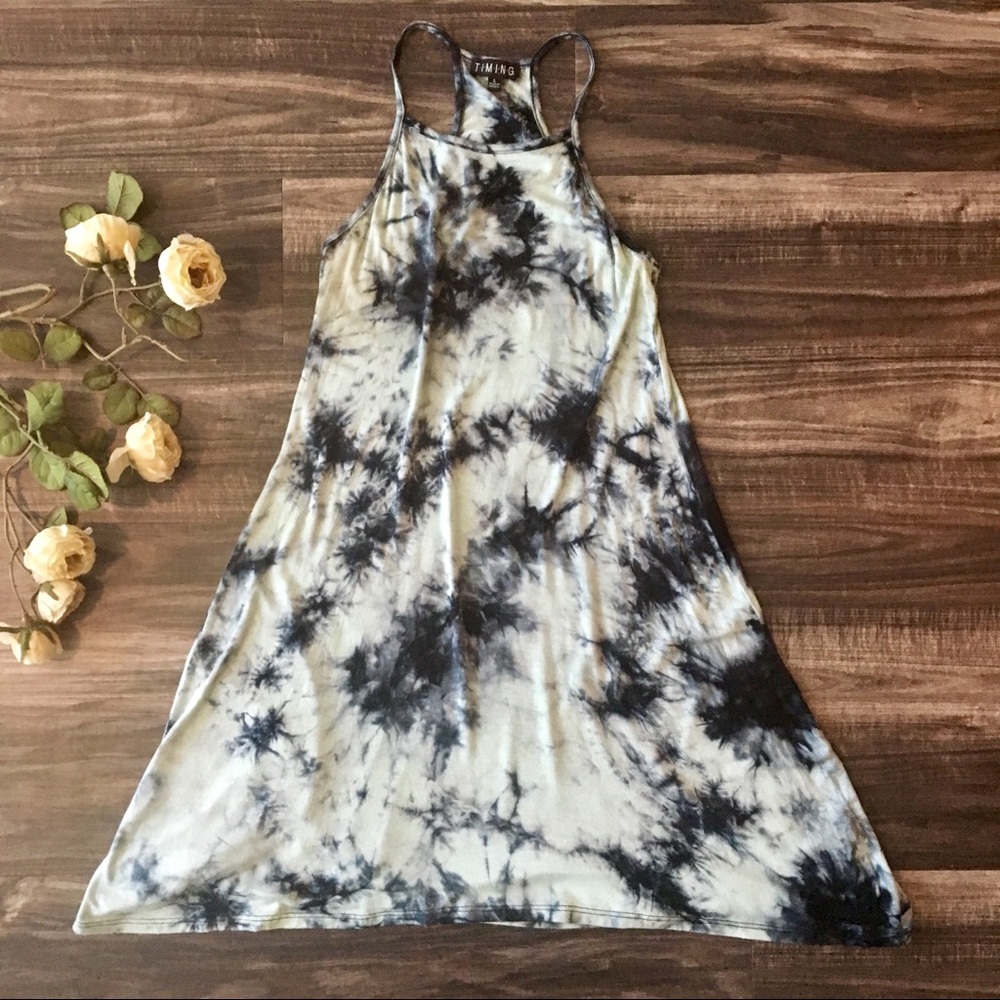Gorgeous Tie Dye Halter Top Dress