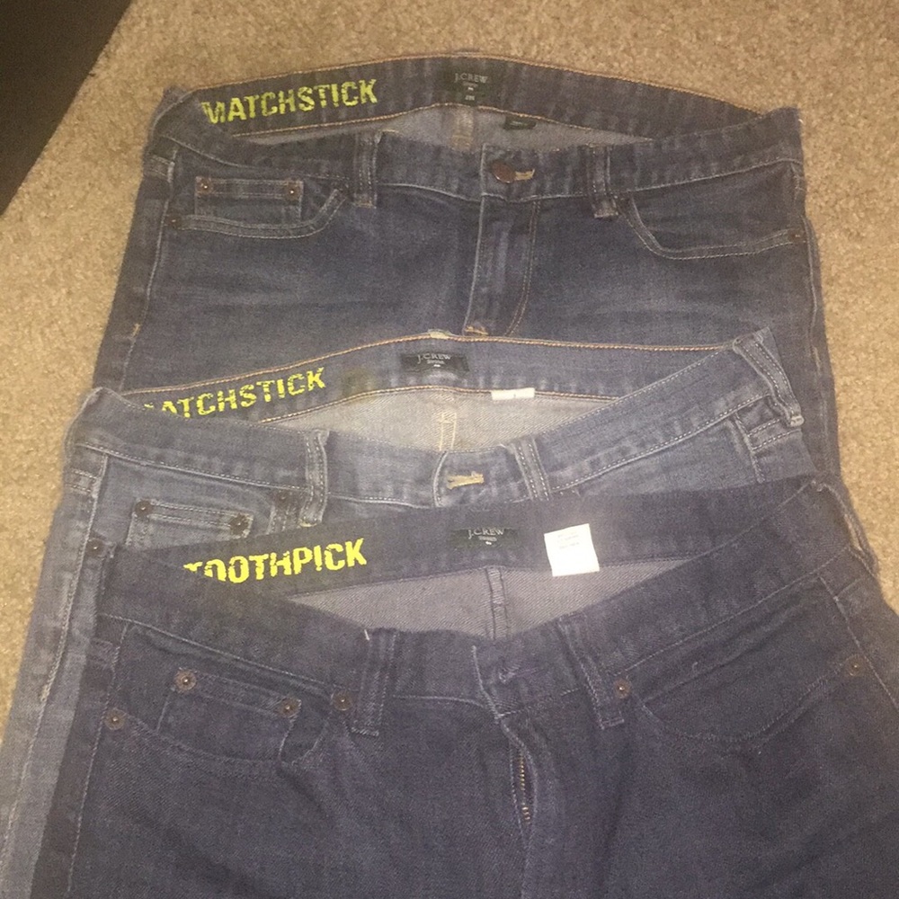 J crew brand matchstick toothpick size 29