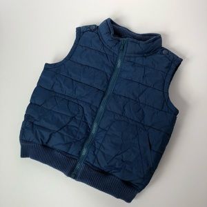 Boys Gymboree blue puffer vest 12-24 months.