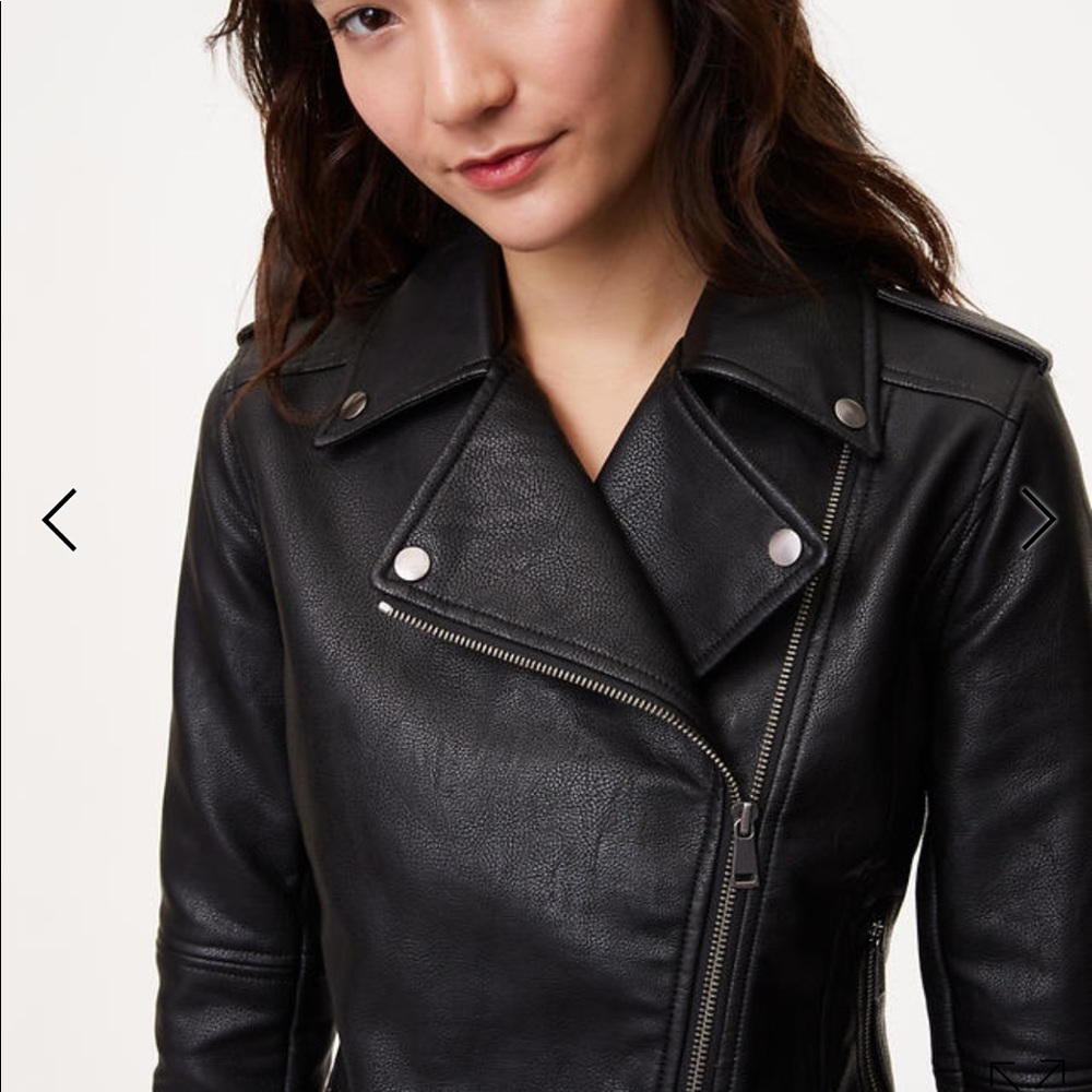 Faux Leather Motorcycle Jacket