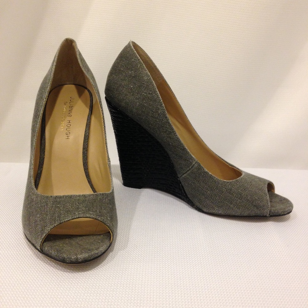 Julianne Hough for SoleSociety Gray Peep Toe Heels