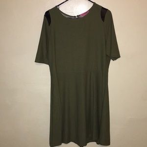 Olive green dress