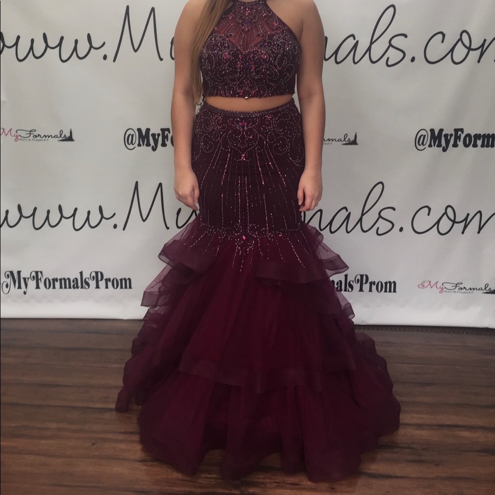 Alyce Paris Plum Prom dress