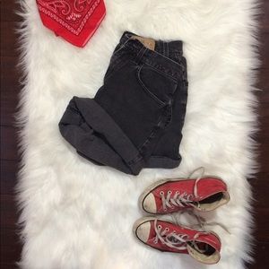 Black Denim Levi shorts