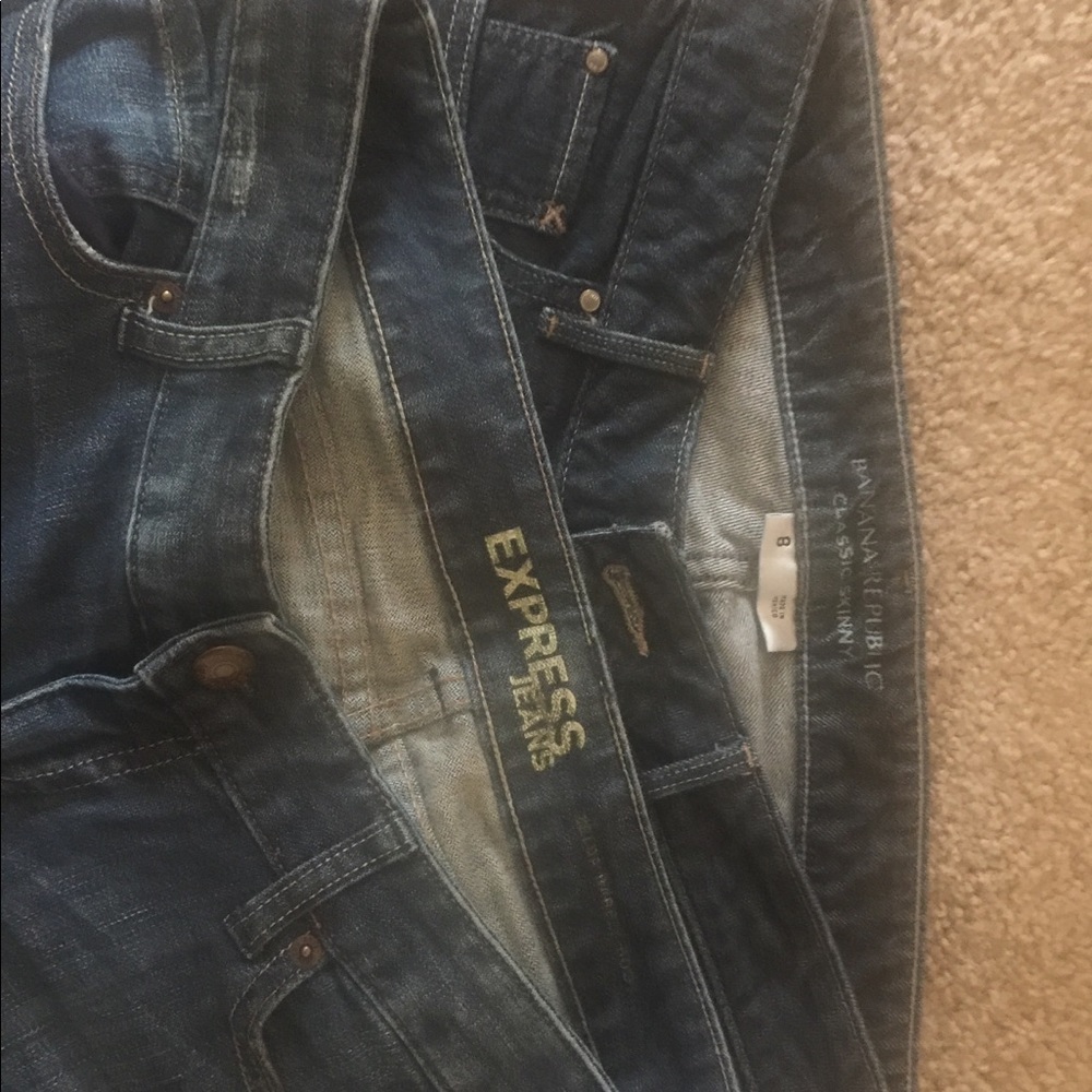 Banana republic and express jeans