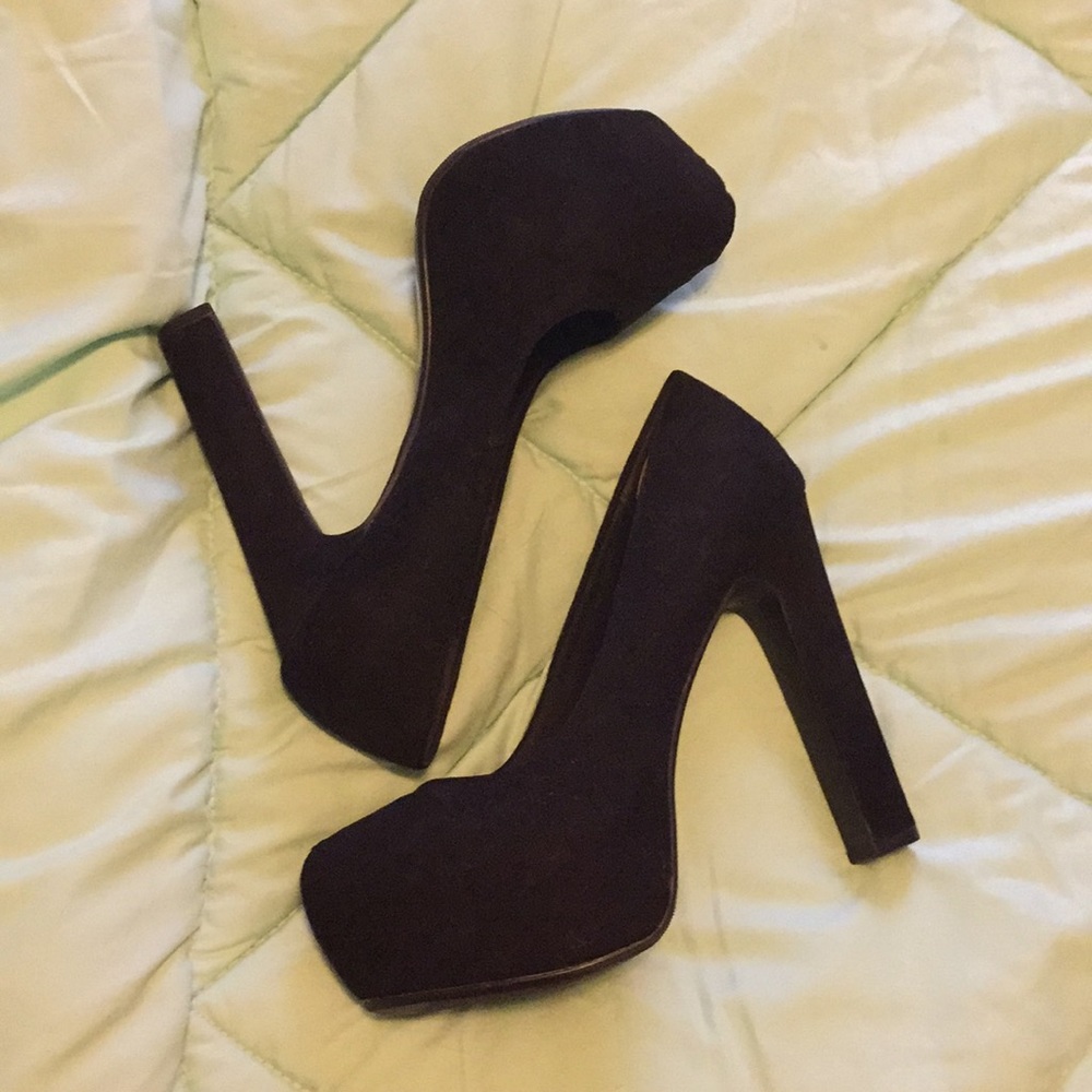 H&M suede heels