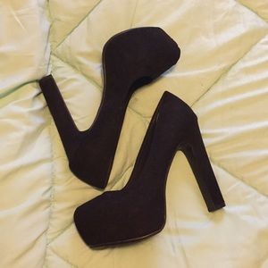 H&M suede heels