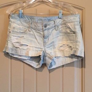 Distressed American Eagle Jean Shorts