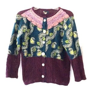Free People Patchwork Cardigan ~ Size M