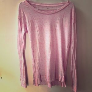 !!!!Cute long sleeve white and pink top!!!!