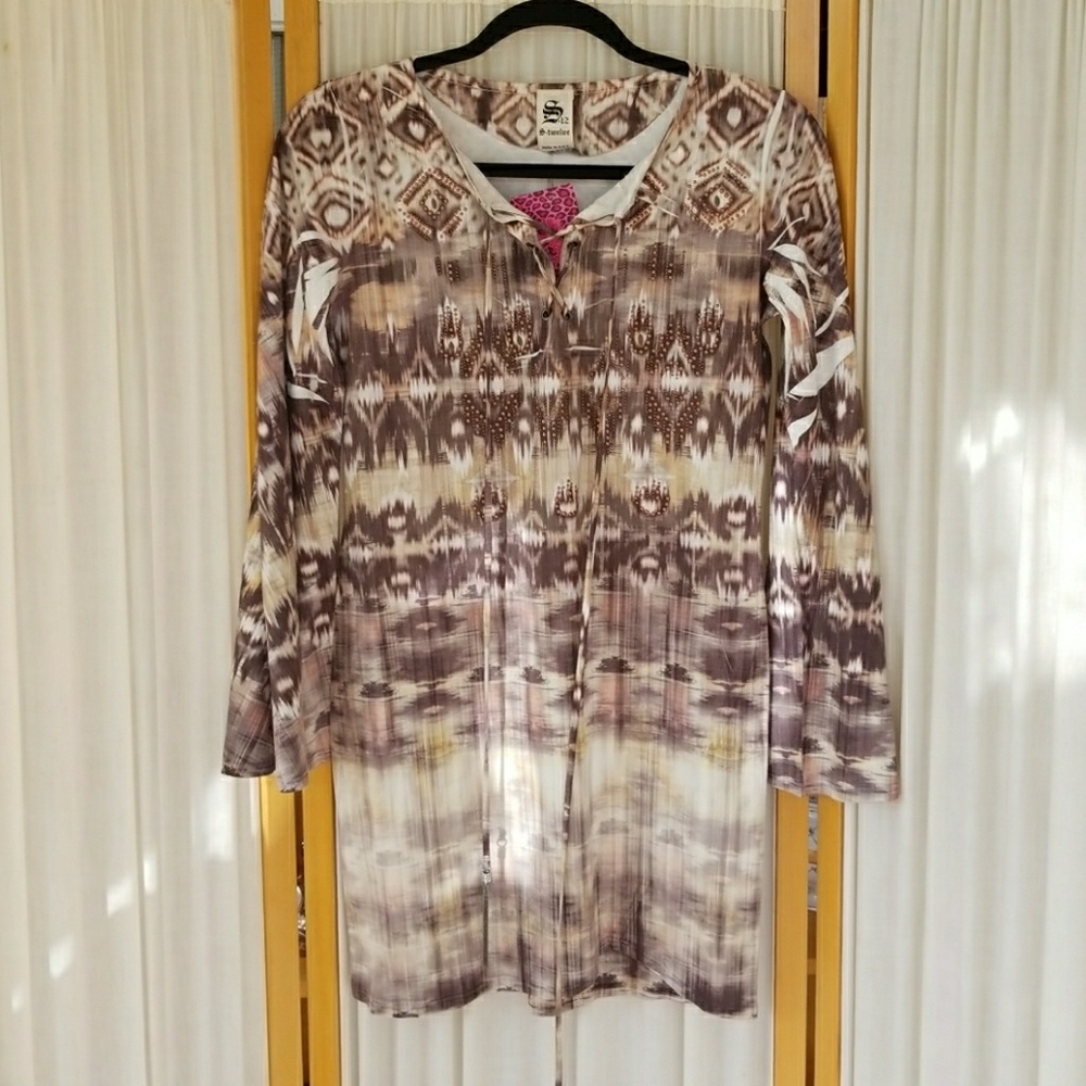Lace up Long sleeves top